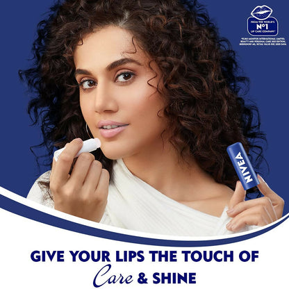 Nivea Original Care & Active Care Lip Balm Combo - 24 H melt-in moisture