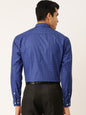 Jainish Blue Men's Cotton Printed Formal Shirts ( SF 716Blue )