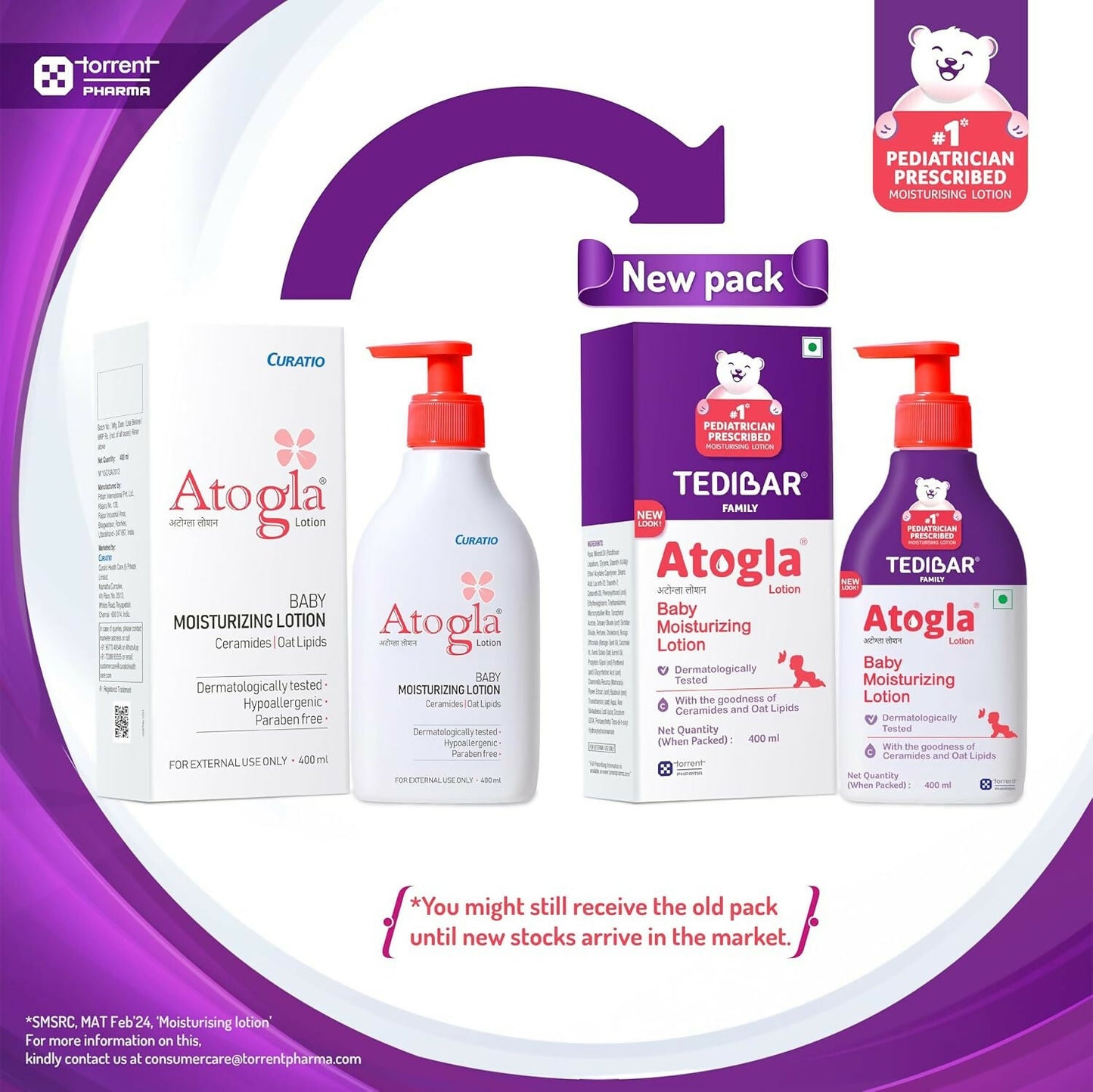 Tedibar Atogla Baby Moisturising Lotion for Baby's Soft, Gentle & Supple Skin
