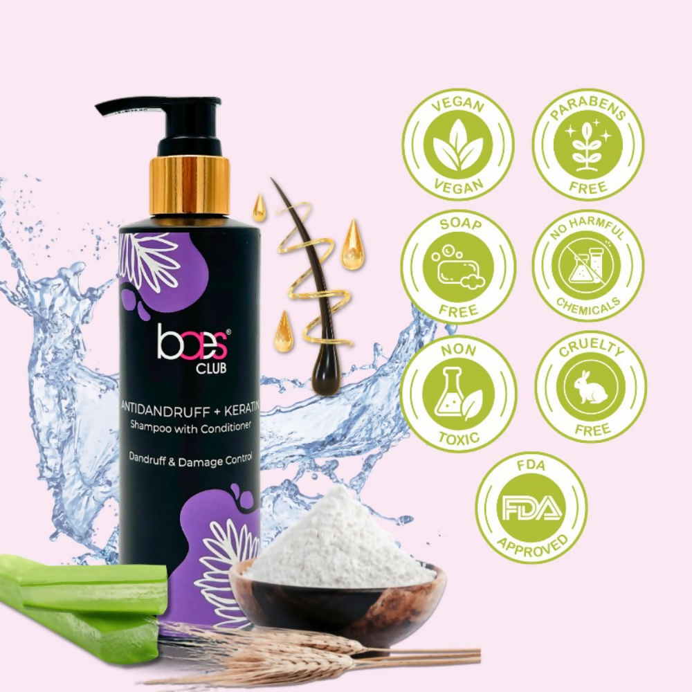 Baes Club Anti Dandruff + Keratin Shampoo