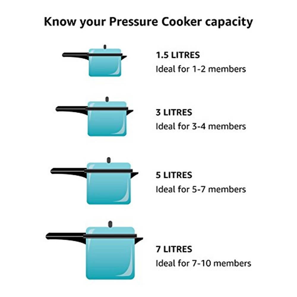 Hawkins Classic Pressure Cooker 6.5 Litre - Silver (CL65)