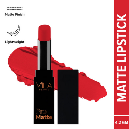 Mila Beaute Pro Matte Long Lasting Creamy Matte Finish Lipstick - Rekha