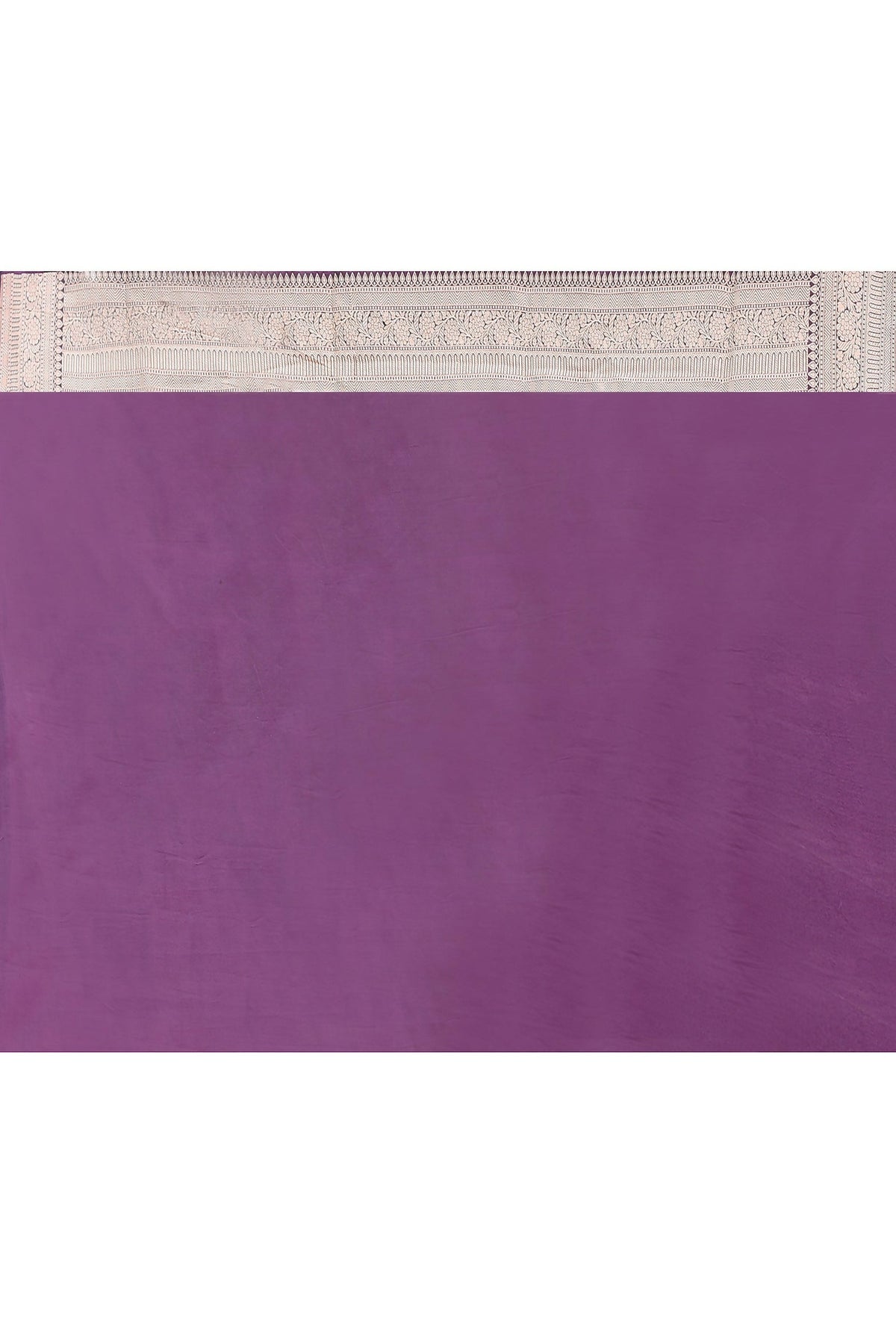 Joban Fashion Purple Pure Katan Pure Handloom Banarasi Silk Saree