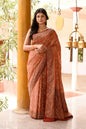 Joban Fashion Amber Crepe Chiffon Pure Handloom Banarasi Silk Saree