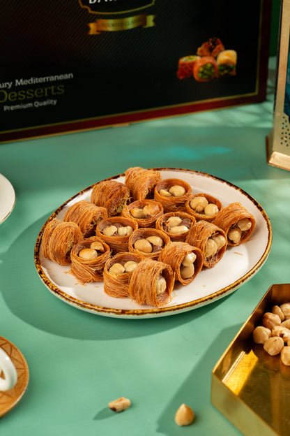 Gourmet Baklava Luxury Gift Box Of Hazelnut Nest Baklava