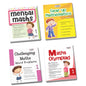 Grade 1 Comprehensive Learning with Mathematics Workbooks Set of 4 Ages 6-7 Years: Gear Up Math, Mental Math, Olympiad, and Challenging Word Problems