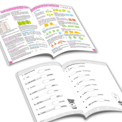 Grade 3 Comprehensive Learning with Mathematics Workbooks Set of 4 Ages 8-9 Years: Gear Up Math, Mental Math, Olympiad, and Challenging Word Problems