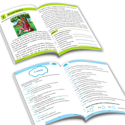 Grade 5 Ultimate English Combo Practice Workbooks Set of 4: NEP Based Interactive Grammar & Writing Skills, Olympiad Prep| Ages 10-11 Years