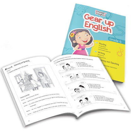 Grade 6 Ultimate English Combo Practice Workbooks Set of 3: NEP based Grammar, Writing Skills, Olympiad Prep, and Gear Up English| Ages 11-12 Years