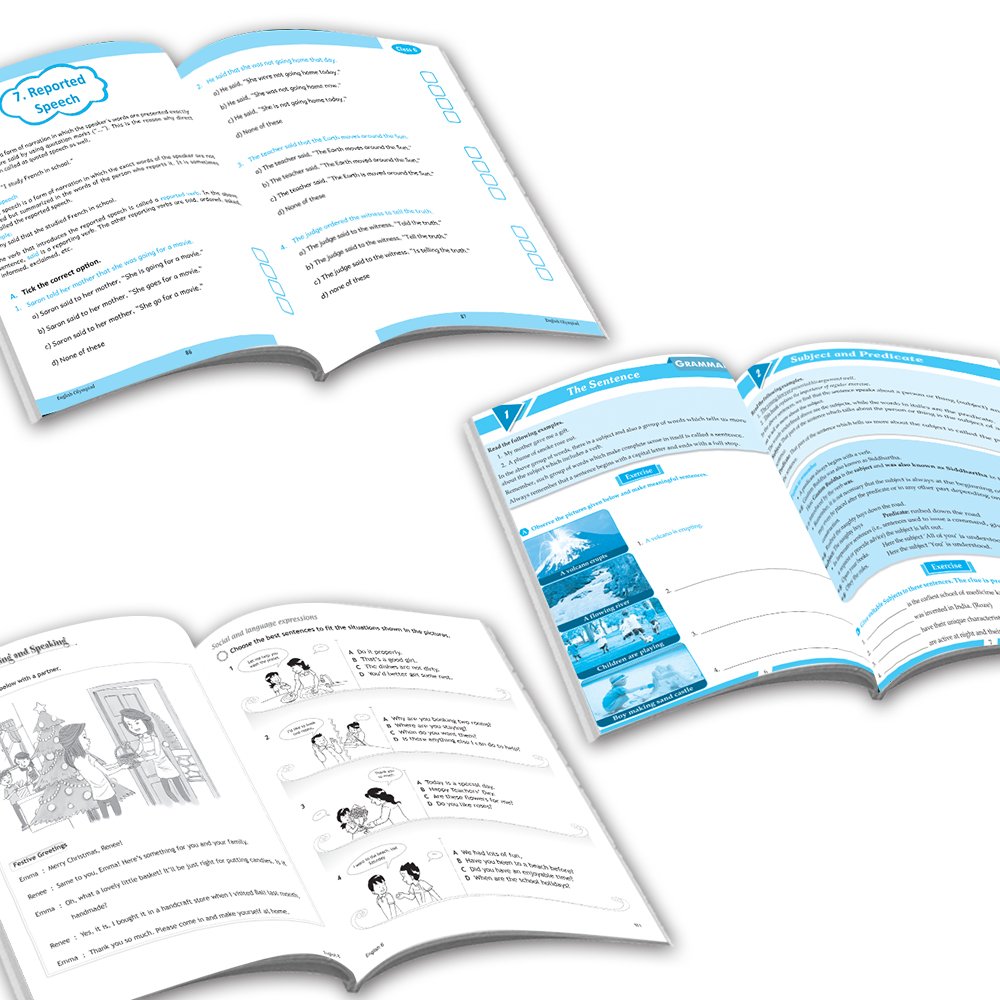 Grade 6 Ultimate English Combo Practice Workbooks Set of 3: NEP based Grammar, Writing Skills, Olympiad Prep, and Gear Up English| Ages 11-12 Years