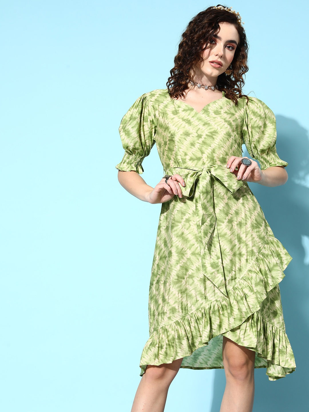 Yufta Green Midi Dress