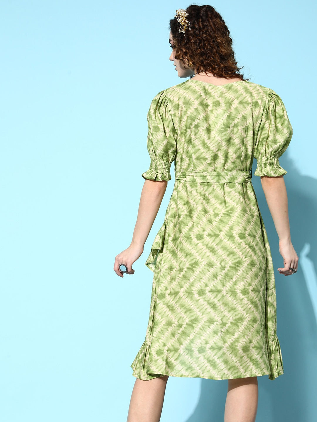 Yufta Green Midi Dress