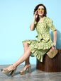 Yufta Green Midi Dress