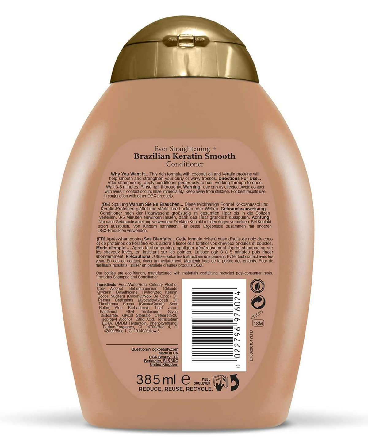 OGX Travel Ever Straightening Brazilian Keratin Smooth Conditioner