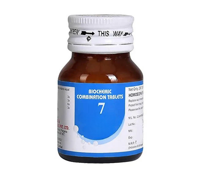 Bakson's Homeopathy Biochemic Combination 7 Tablets