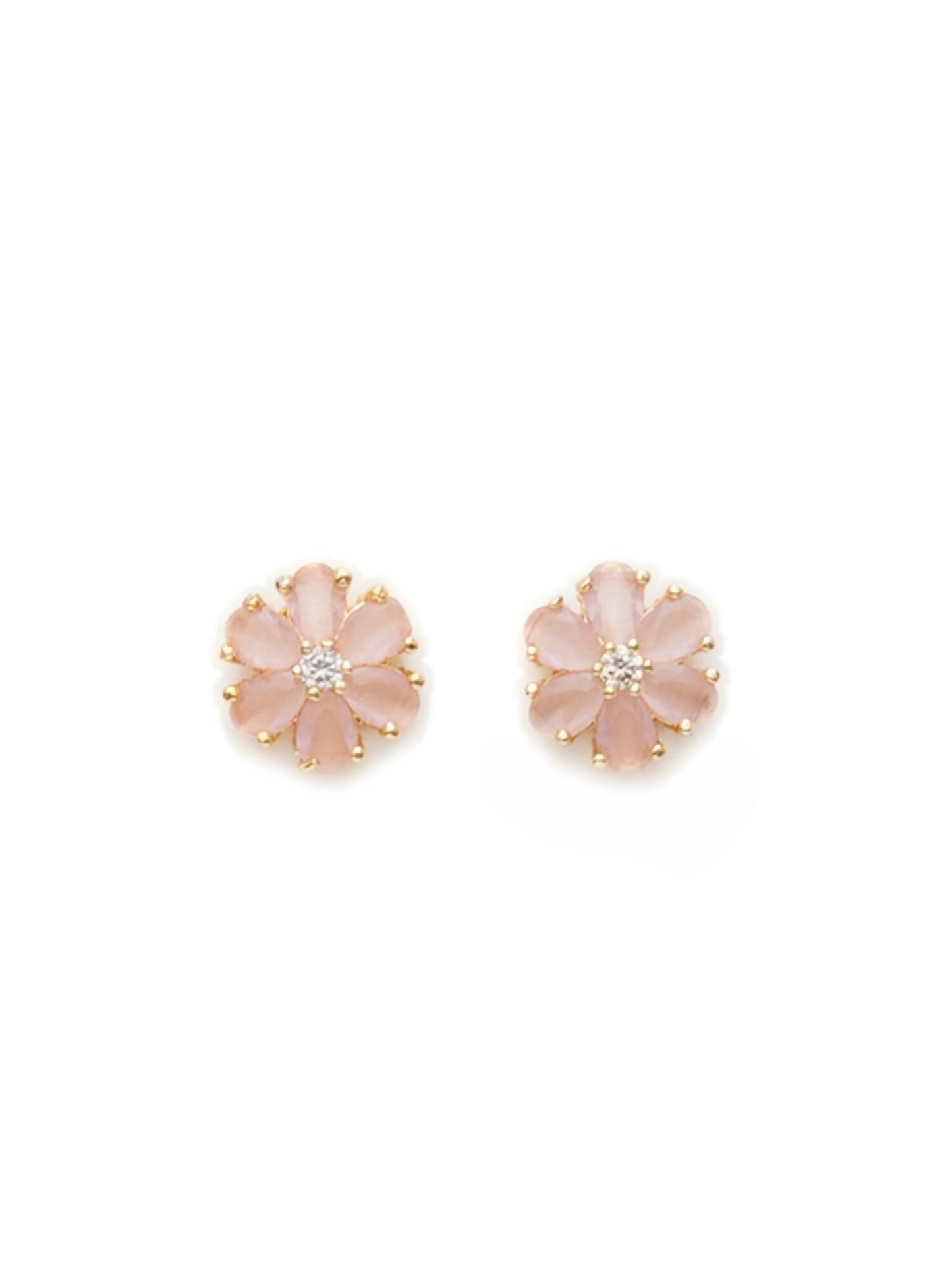 stone stud (peach) - Ruby Raang