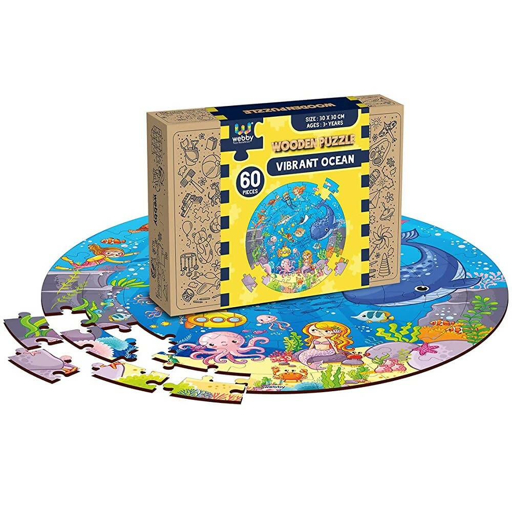 Webby Wooden Ocean Jigsaw Puzzle - 60 Pcs