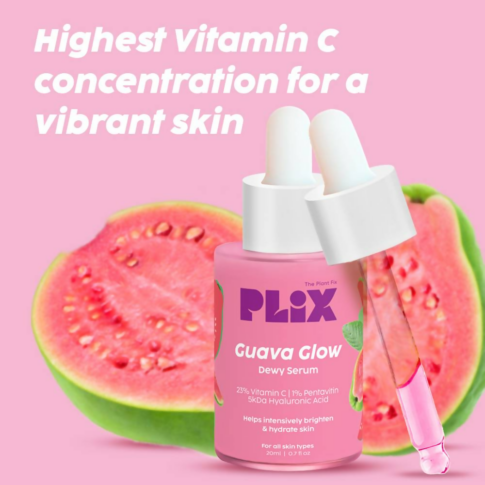 The Plant Fix Plix 23% Vitamin C Guava Face Serum & Vitamin C Guava Juicy Face Wash Combo
