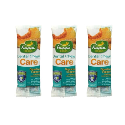 Happi Doggy Dental Chew Care Digestive Support Pumpkin & Mountain Yam
