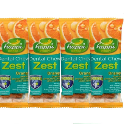 Happi Doggy Dental Chew Zest - Orange