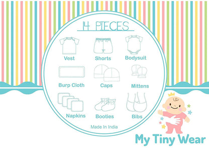 My Tiny Wear Full Sleeves New Born Baby Gift Set - Lovely Red