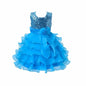 Asmaani Baby Girl's Sky Blue Color Satin Knee Length Frock (AS-dress-22071)