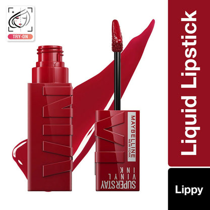Maybelline New York Super Stay Vinyl Ink Liquid Lipstick, Instant Shine Lasts Up To 16H - 10 Lippy