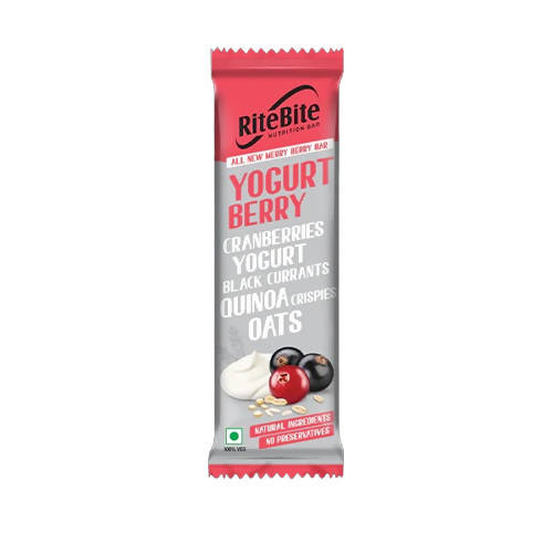 RiteBite Max Protein Yogurt Energy Berry Nutrition Bar