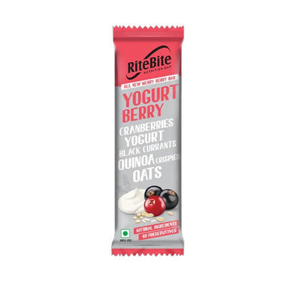 RiteBite Max Protein Yogurt Energy Berry Nutrition Bar