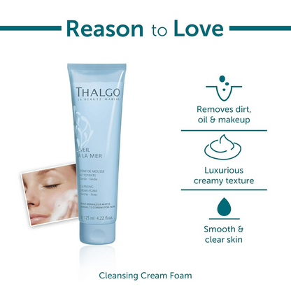 Thalgo Cleansing Cream Foam - Cream-to-Foam Face Cleanser