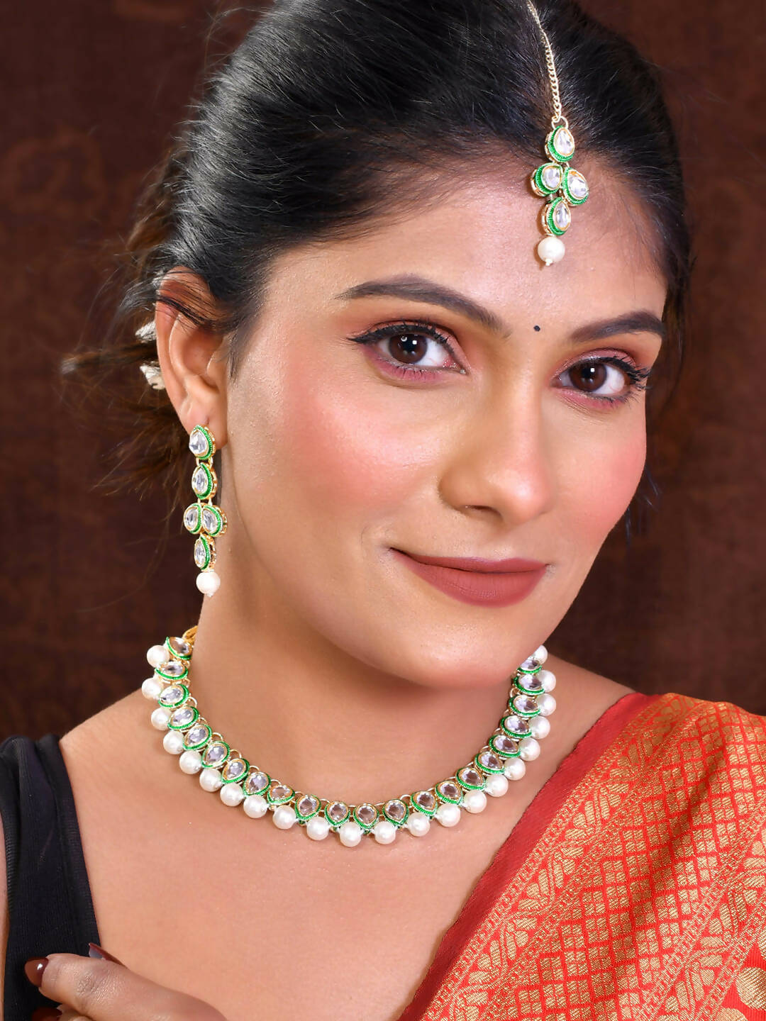VOJ Women Silver Color stainless steel Jewellery Set