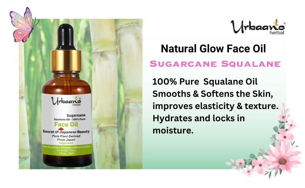 Urbaano Herbal Sugarcane Squalane Face Oil Serum