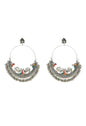 Mominos Fashion Johar Kamal Beautiful Peacock Design Chandbali Earrings