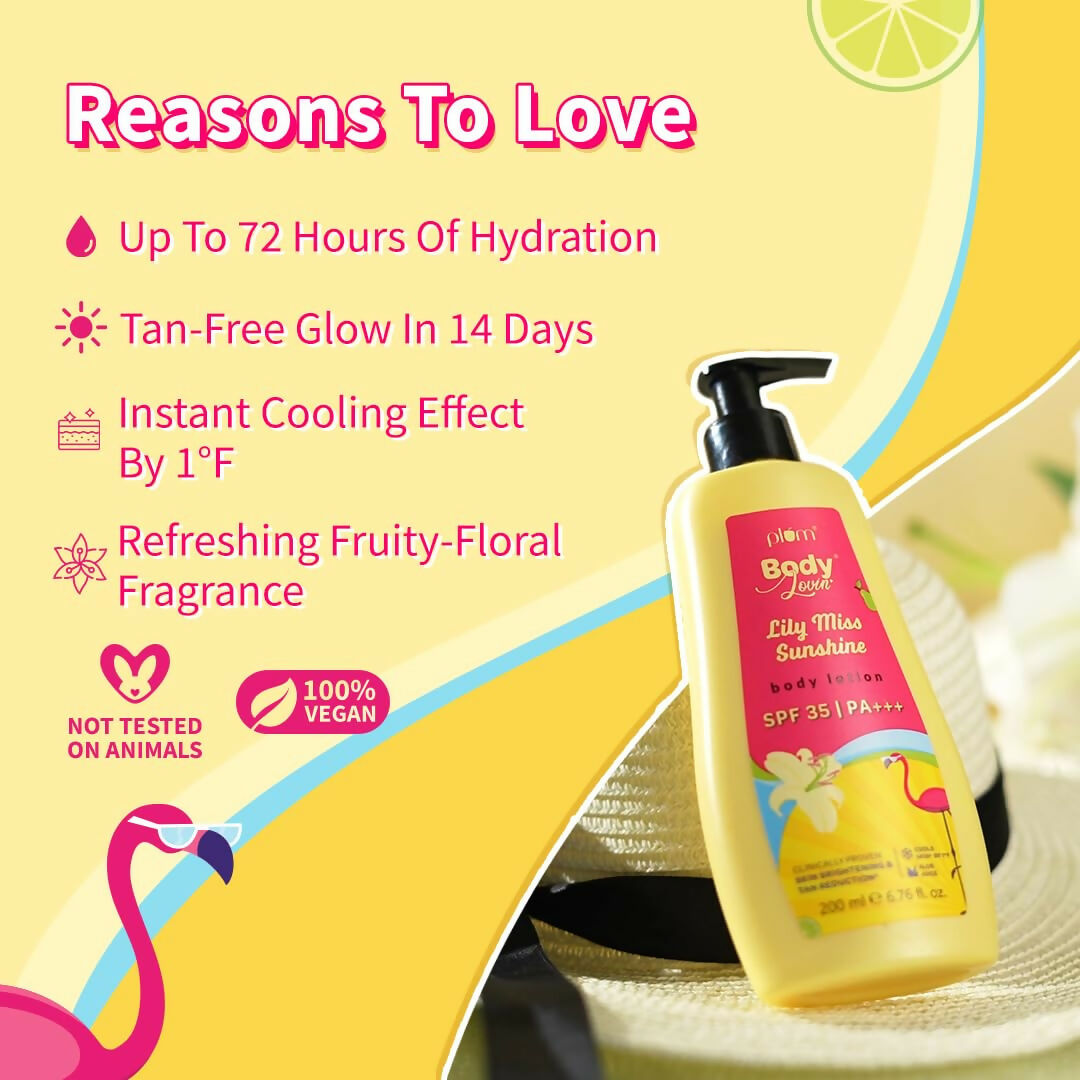 Plum BodyLovin' Lily Miss Sunshine Body Lotion With SPF 35 PA+++