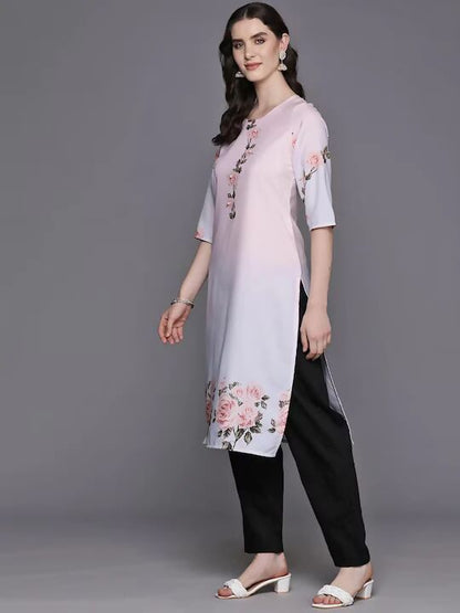 Ahalyaa Women's Traditional wear Kurta - Pink