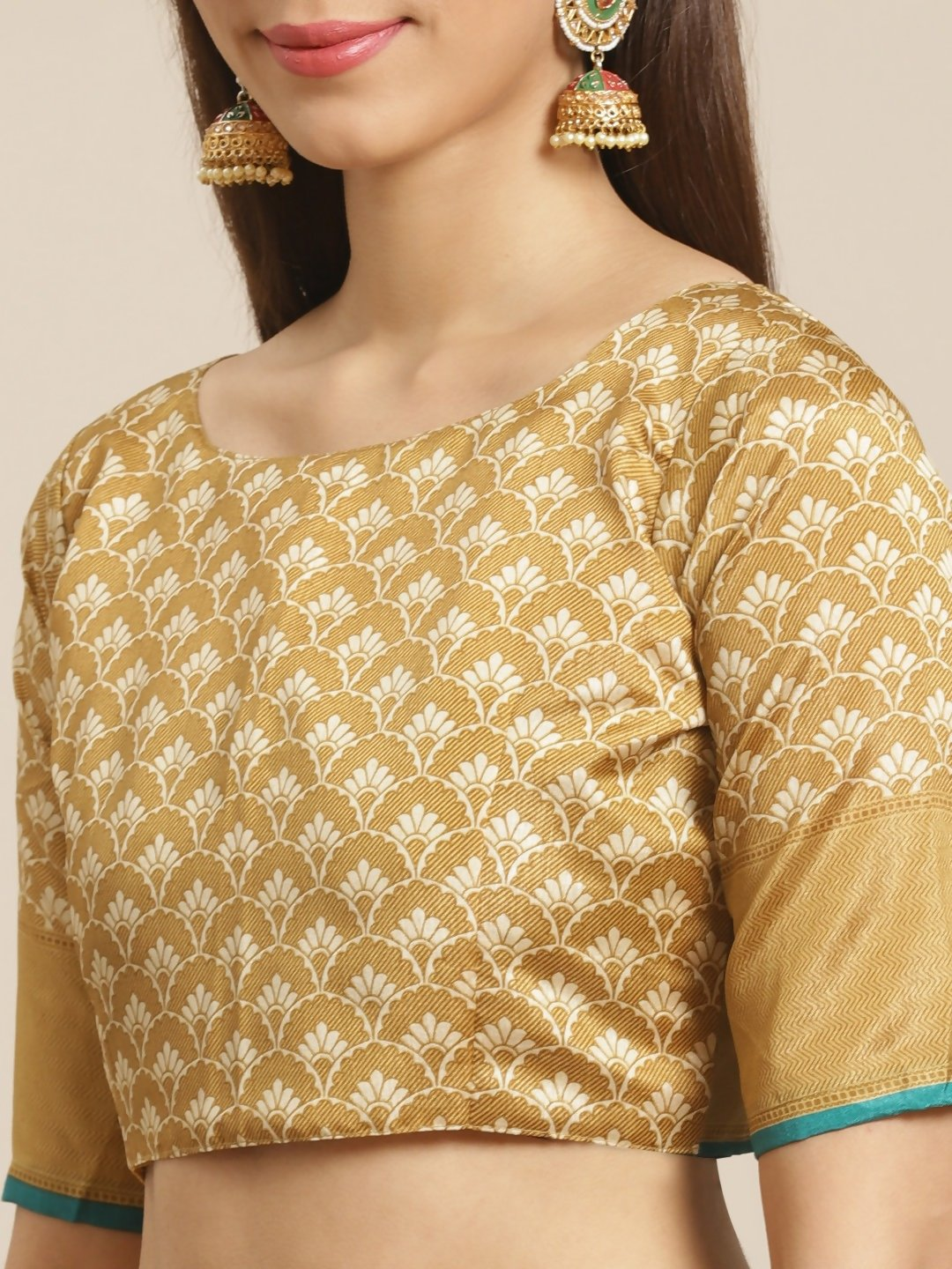 Saree Mall Off-White & Beige Printed Saree