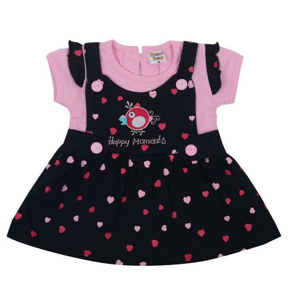 NammaBaby Baby Girl's A-Line Mini Frock Dress - Pink 117