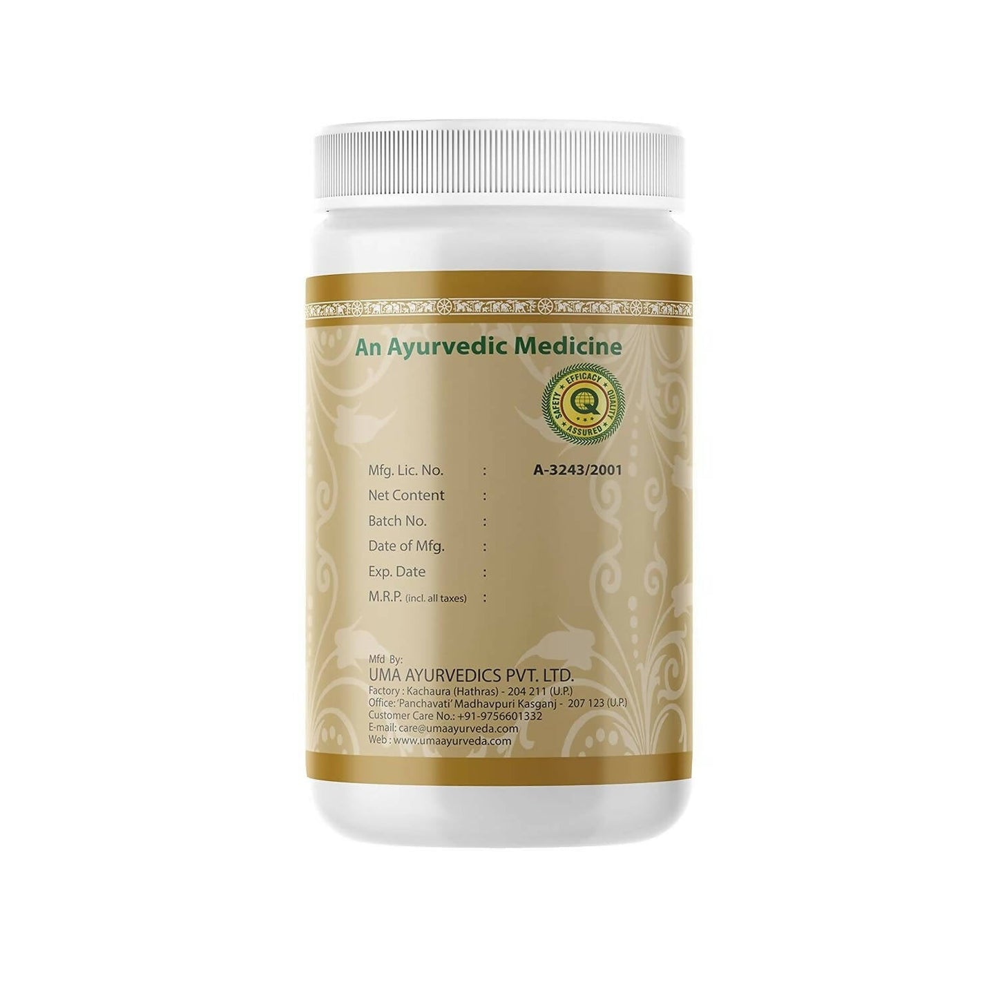 Uma Ayurveda Saptvinshtiko Guggulu Tablets