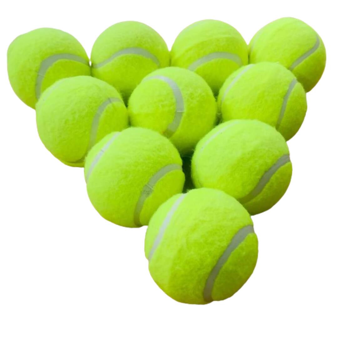 M ART Cricket Tennis Ball Light Weight (Pack of 10)
