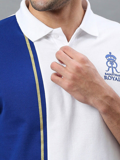 Fancode Rajasthan Royals Polo Collar Cotton IPL T-shirt