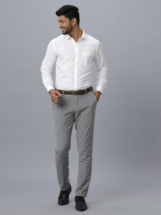 Ramraj Cotton Mens Full Sleeve Formal 100 % Cotton White Shirt