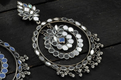 Mominos Fashion Johar Kamal Paki Design Mirror Earrings