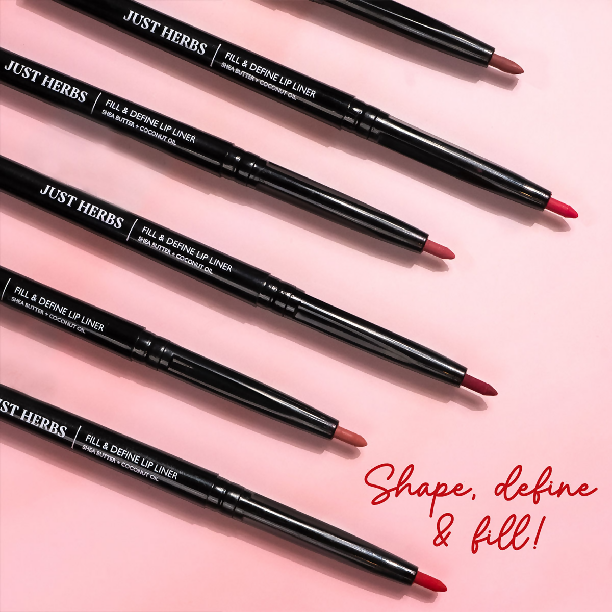 Just Herbs Fill & Define Lip Liner - Dirty Rose