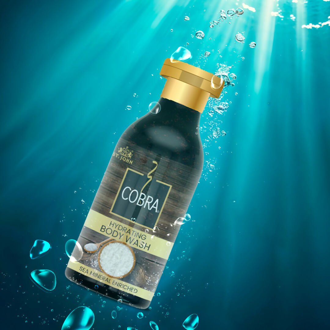 ST.JOHN Cobra Sea Mineral Enriched Body Wash Refreshing & Hydrating Deep Cleansing with Oceanic Minerals For All Skin Types