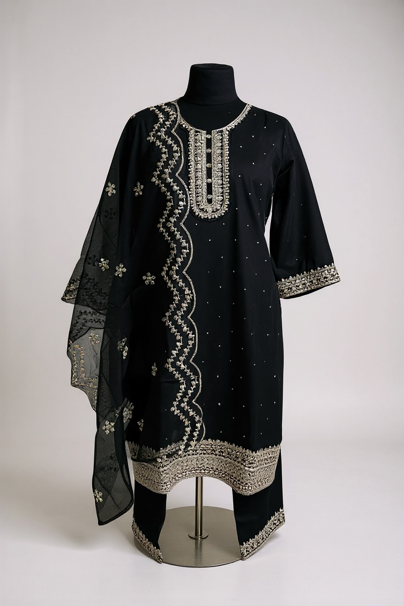 Elegant modal silk Kurti set For Women Tunic By Kurti Connection USA