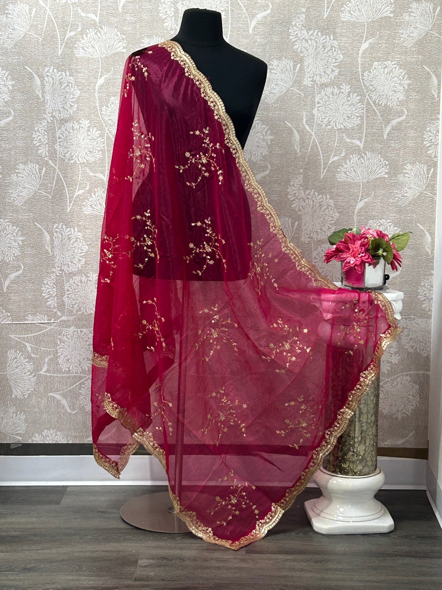 Heavy work dupatta