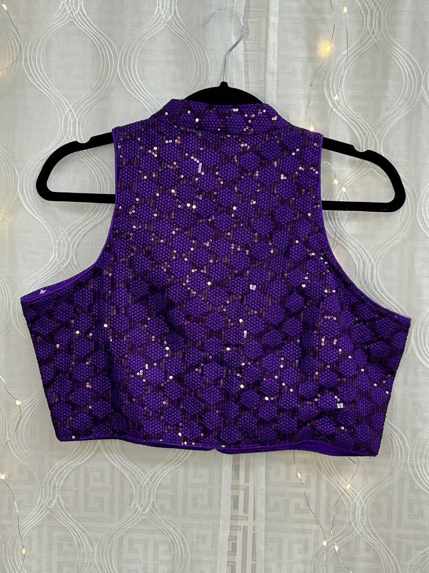 Purple Halter neck blouse
