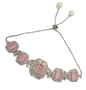 Rhodium-Plated Alloy American Diamond Studded Designer Bracelets - The Pari