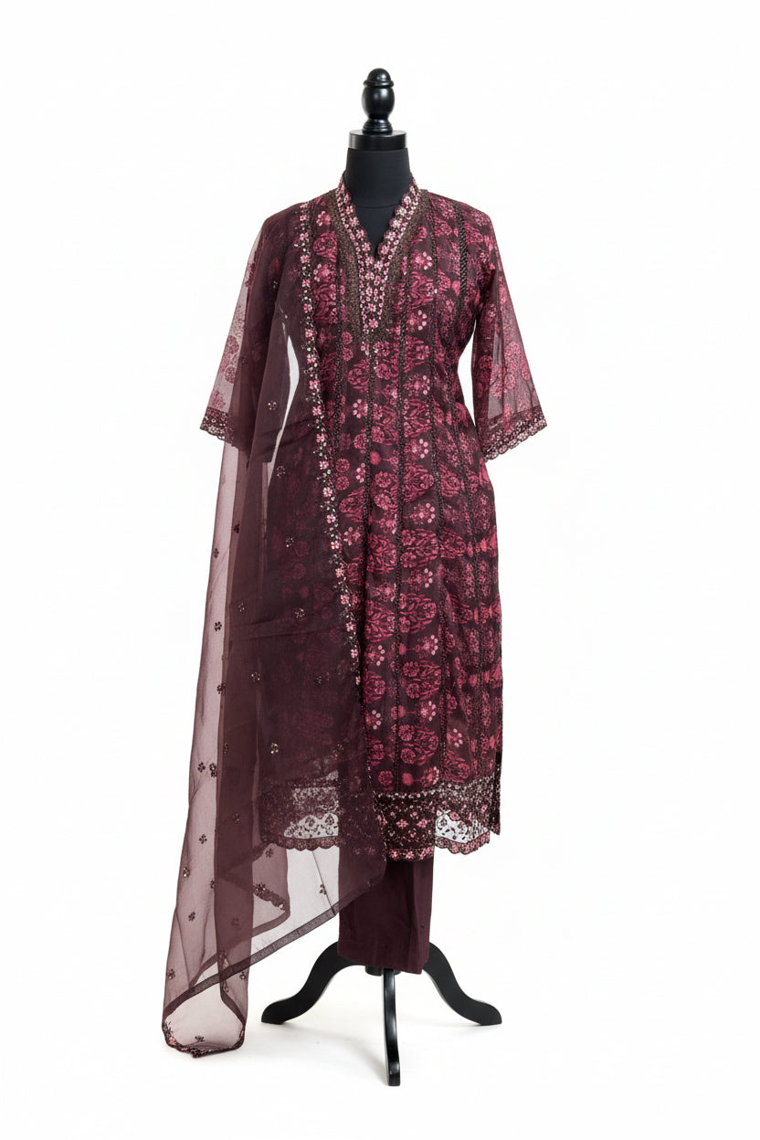 Soft organza salwar suit / plus size Kurtis