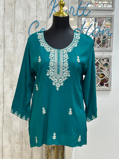 Rayon short Kurtis